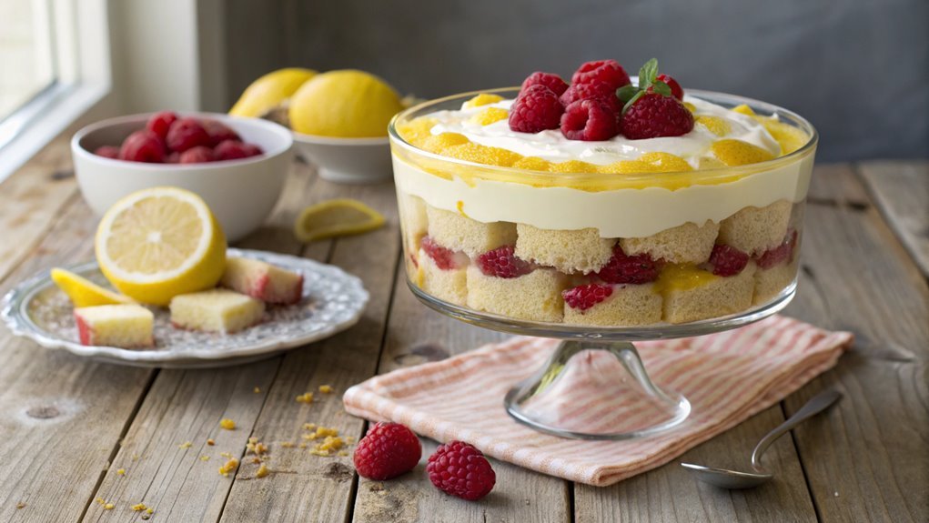 layering with sponge cake