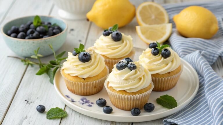 lemon blueberry cupcake recipe