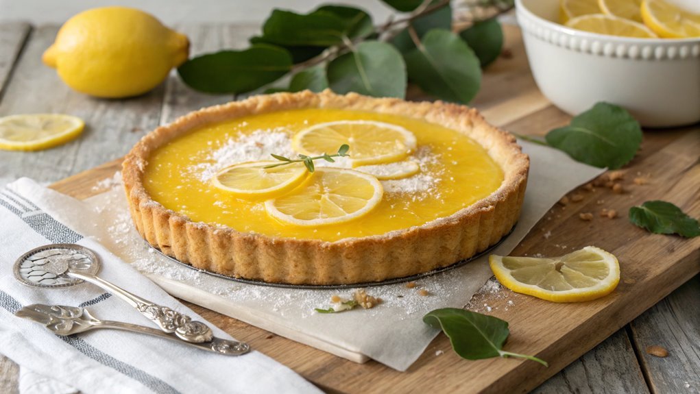 lemon curd tart preparation
