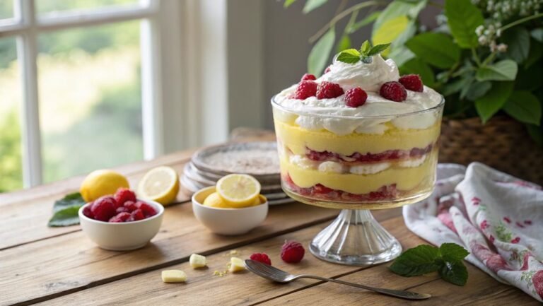 lemon raspberry dessert layers