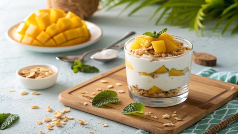 mango coconut parfait recipe