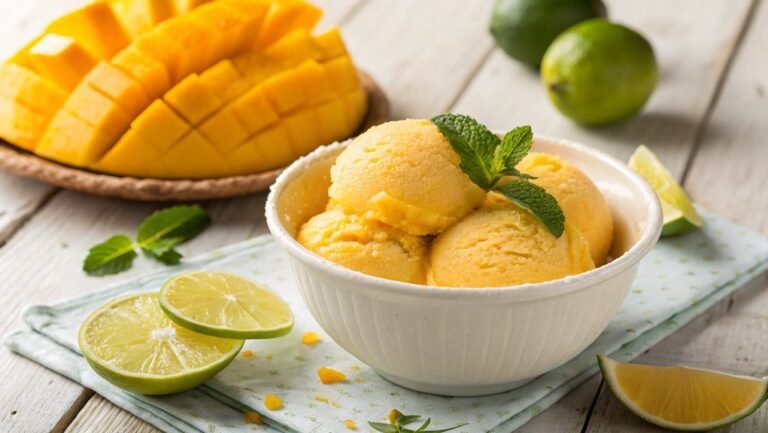 mango sorbet preparation instructions