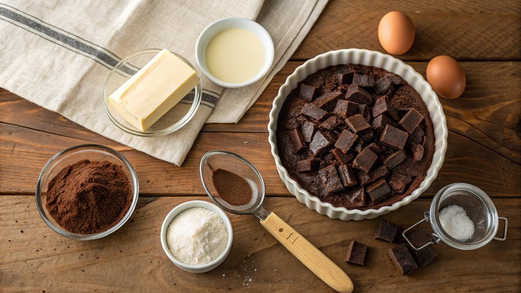 melt chocolate and butter
