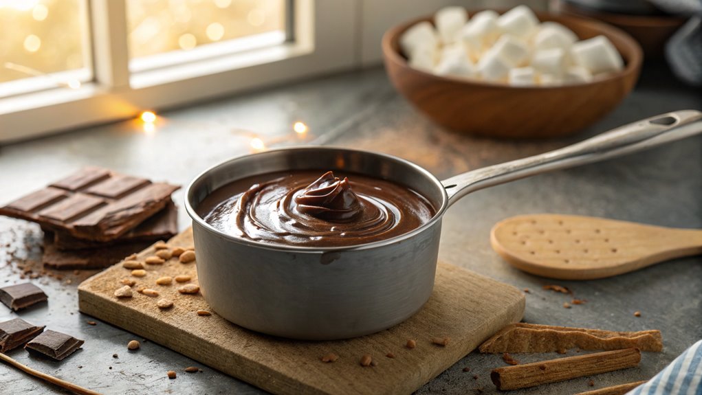 melt chocolate using low heat