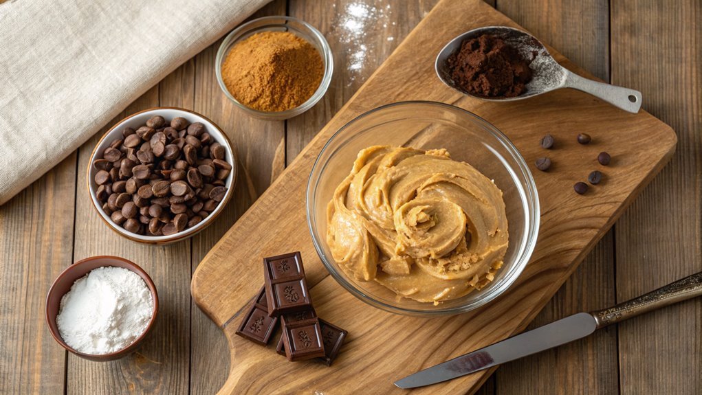 melt peanut butter and sugar