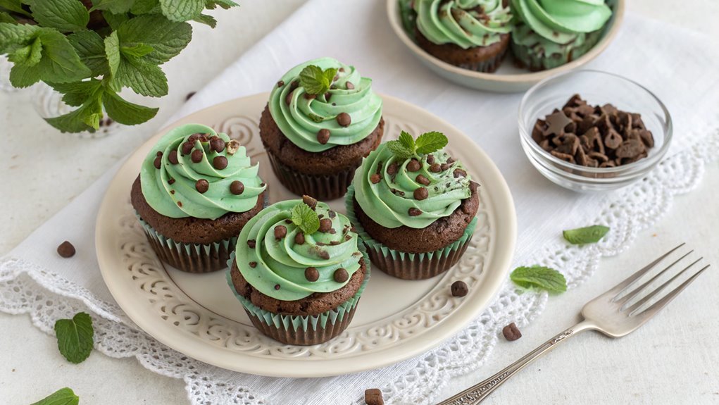 mint chocolate cupcake recipe