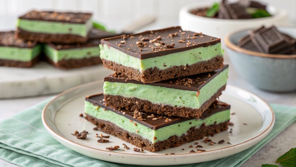 mint chocolate dessert bars