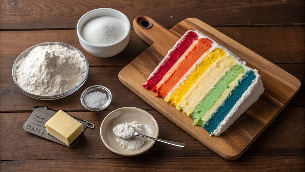 mix colored cake batter