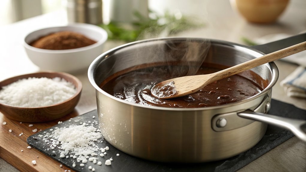 mix in cocoa powder