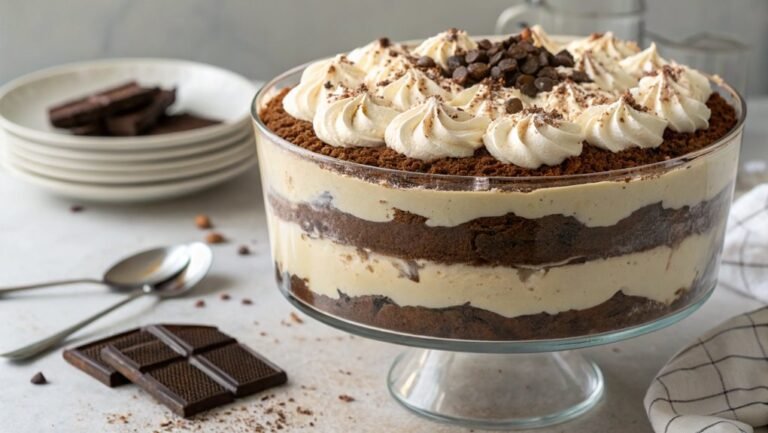 mocha cream dessert layers