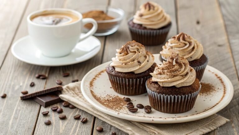 mocha cupcake baking instructions