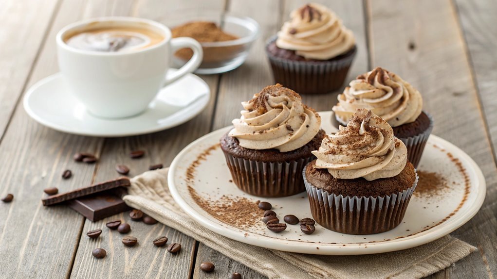 mocha cupcake baking instructions