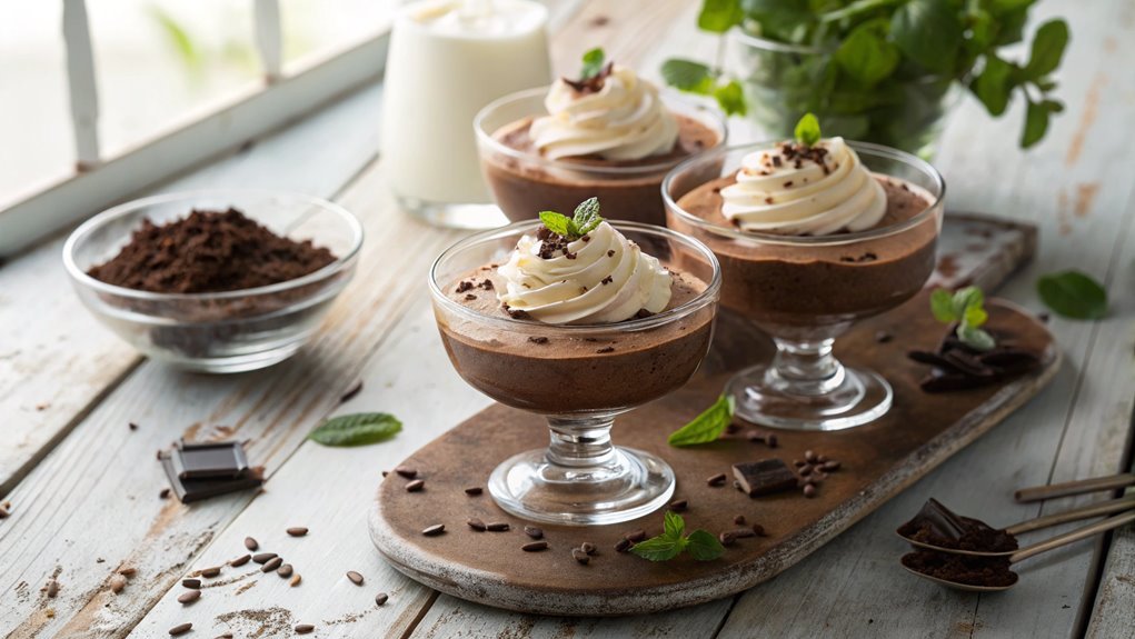 no bake chocolate mousse cups