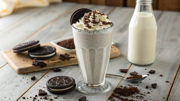 oreo milkshake preparation steps