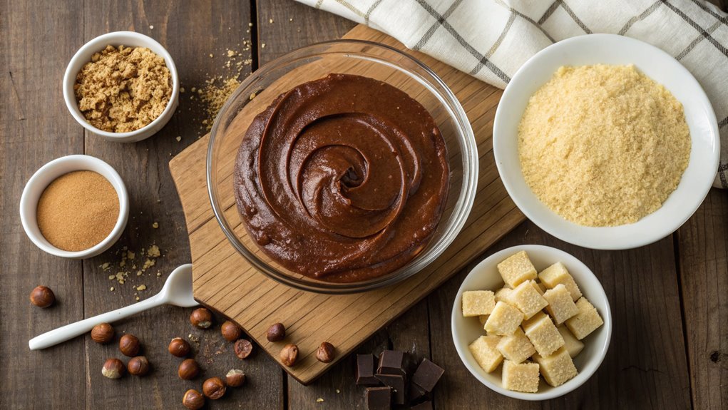 pour batter into pan