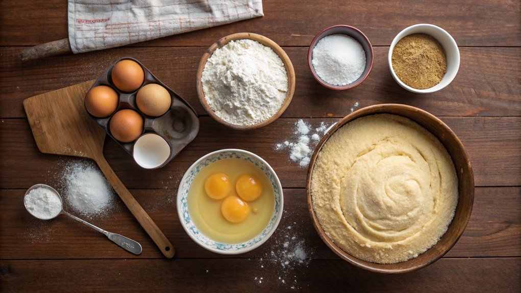 pour batter into pan