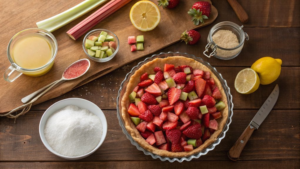 pour filling into crust