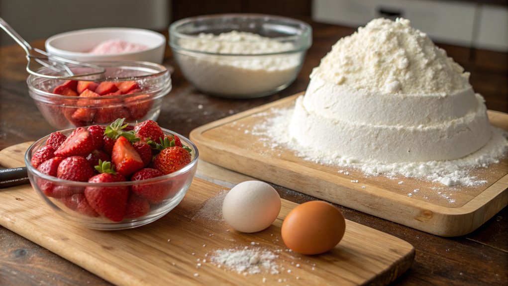 prepare cake batter mixture