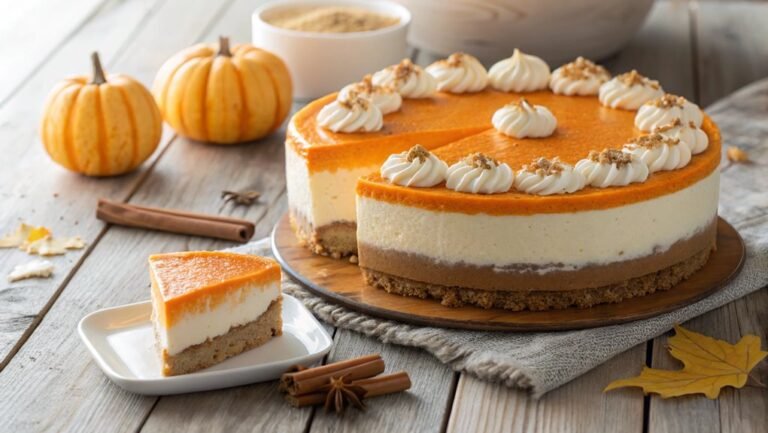 pumpkin cheesecake dessert layers