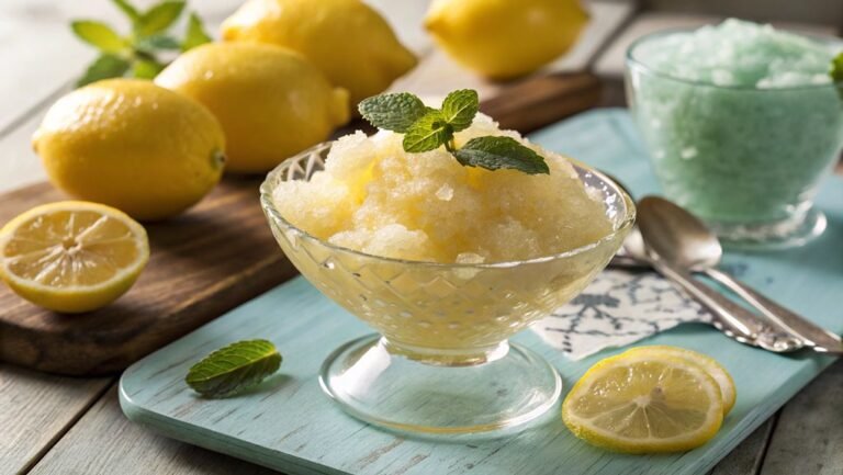 refreshing lemon frozen treat