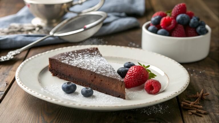 rich gluten free chocolate dessert