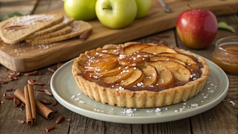 salted caramel apple tart