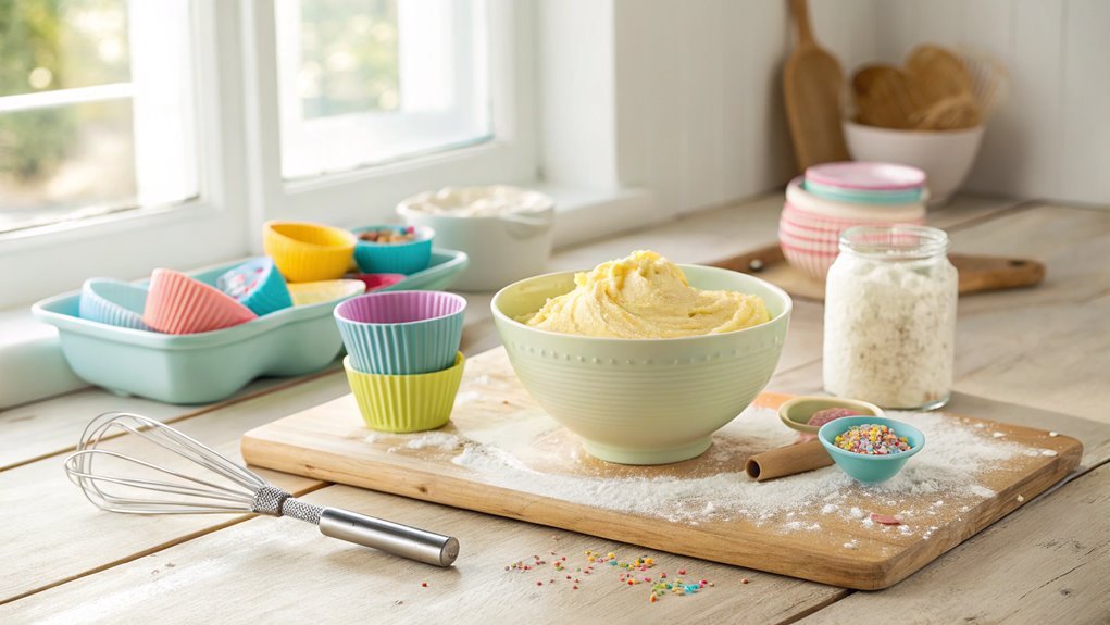 scoop batter into liners