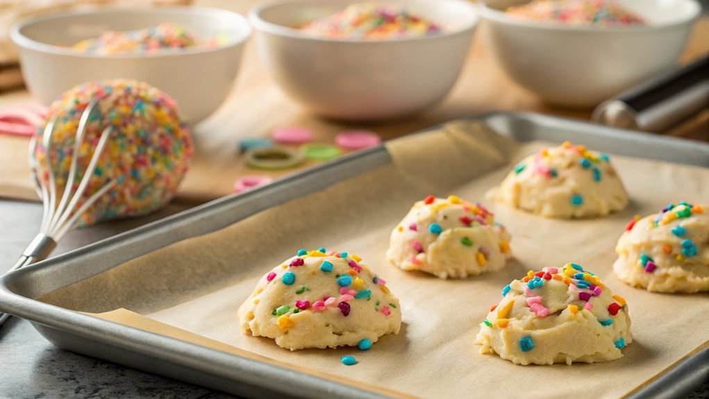 scoop dough onto sheet