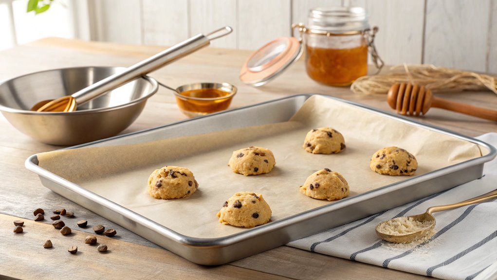 scoop dough onto sheet