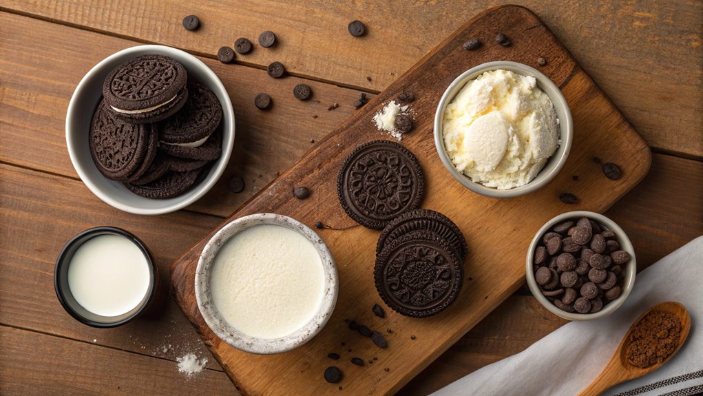 serve dessert with cream