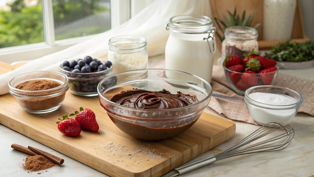 serve with fresh berries