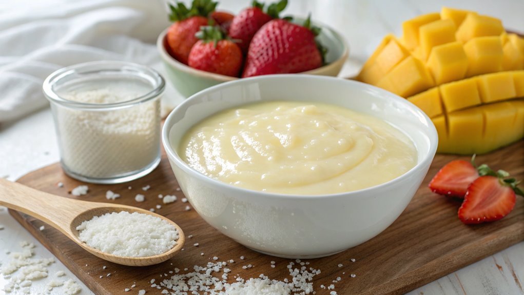 serve with fresh fruit