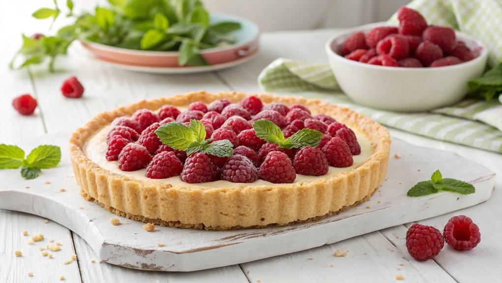 serve with mint garnish