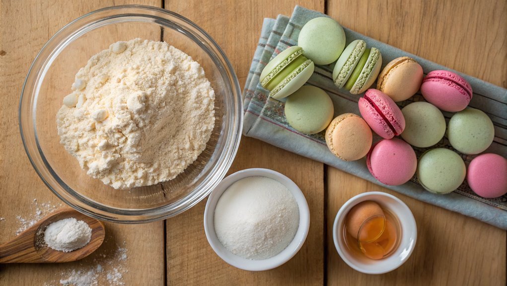 sift powdered sugar completely