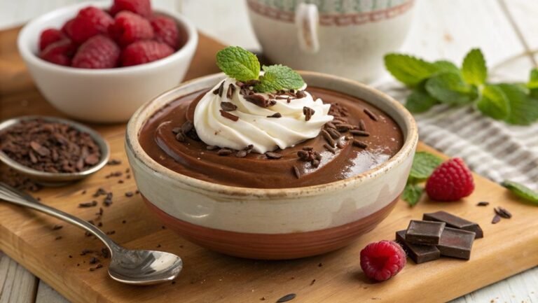 simple homemade chocolate pudding