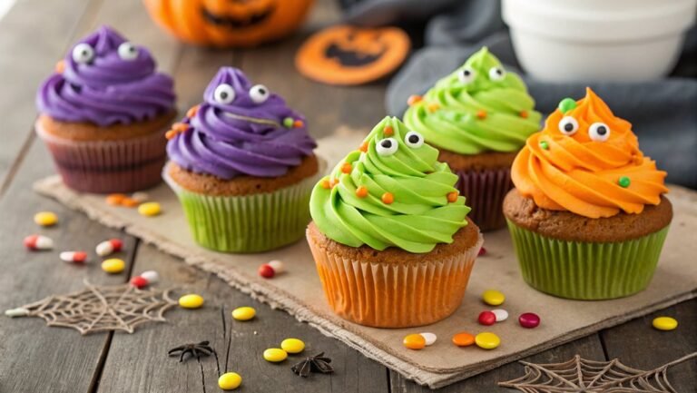 spooky decorated halloween treats