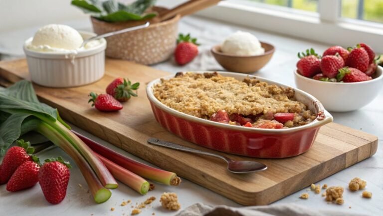 strawberry rhubarb dessert recipe
