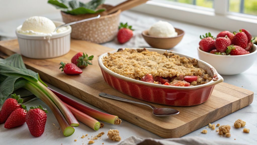 strawberry rhubarb dessert recipe