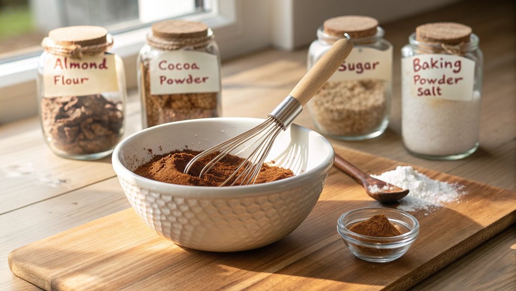 thoroughly combine dry ingredients