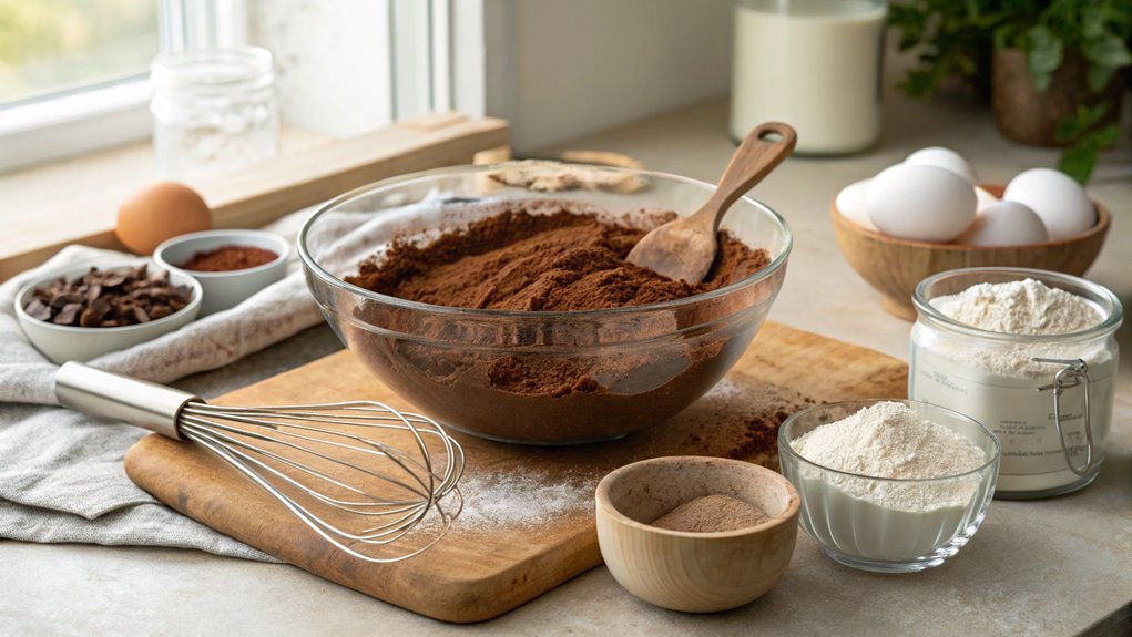 thoroughly combine dry ingredients