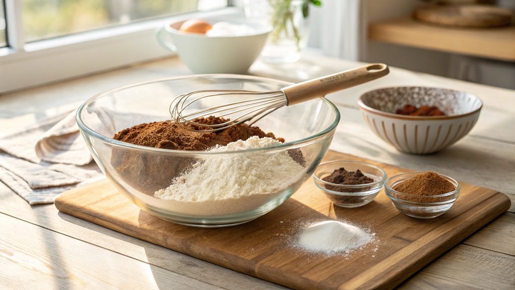 thoroughly mix dry ingredients