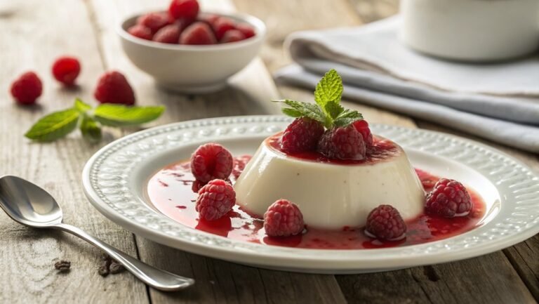 vanilla bean panna cotta