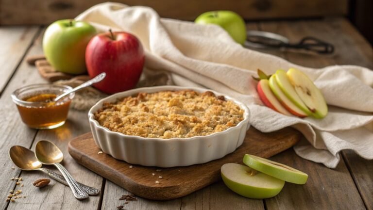 vegan dessert with apples