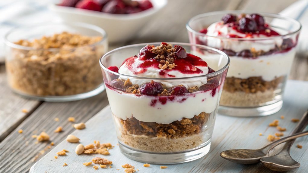 vegan layered dessert cups