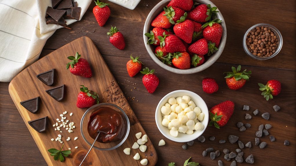 white chocolate drizzle decoration